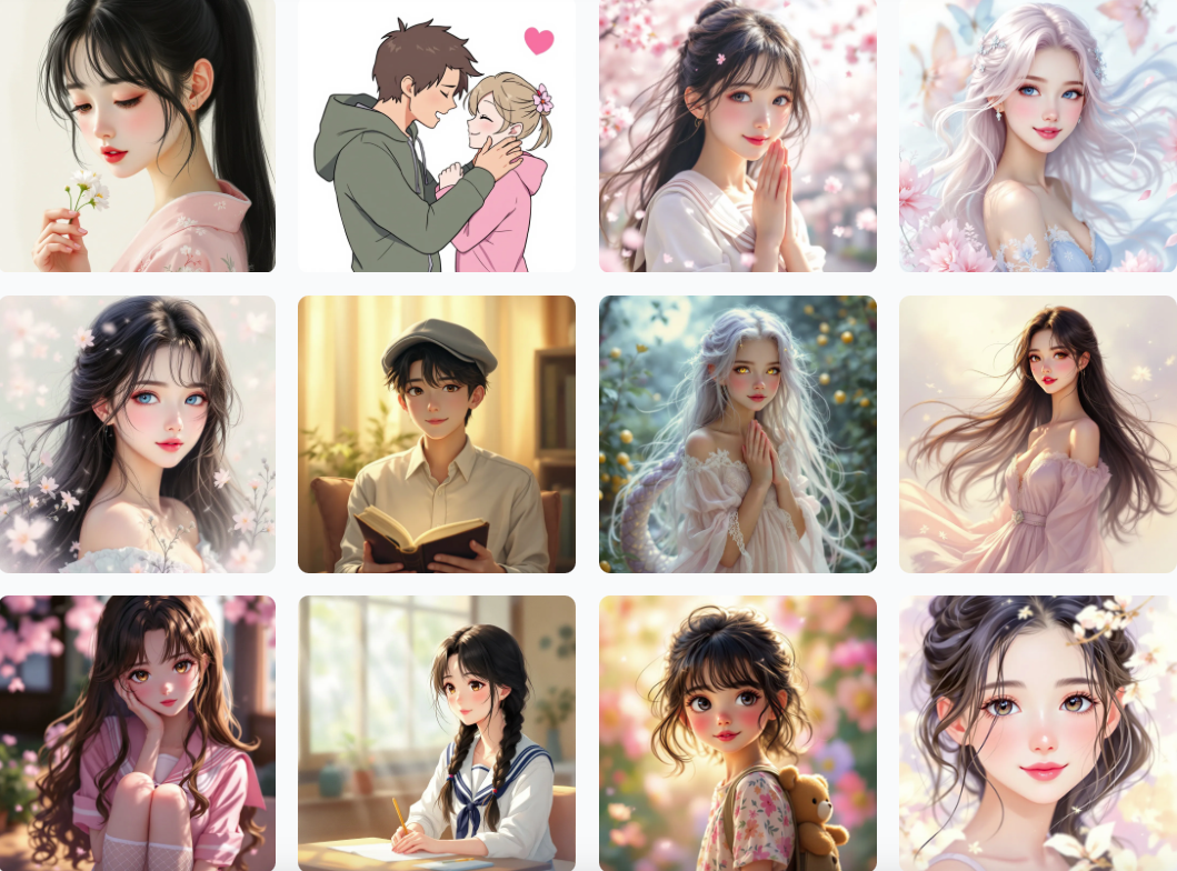 AnimeProfilePictures：AI 生成动漫头像，免费定制个性化头像缩略图