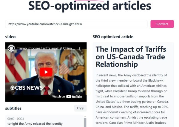 YouTube油管视频转文章工具 video to article 视频转文案提取神器