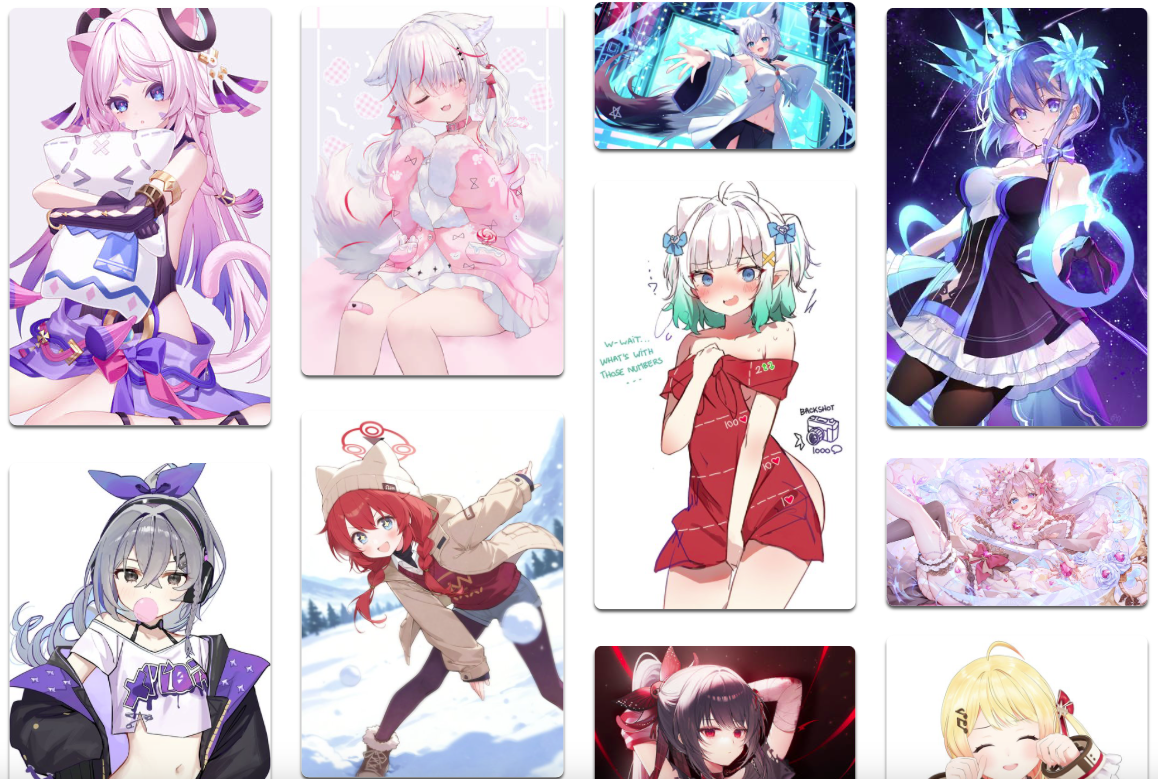 Moely 萌哩：全网精选二次元美图，高质量原图免费下载缩略图