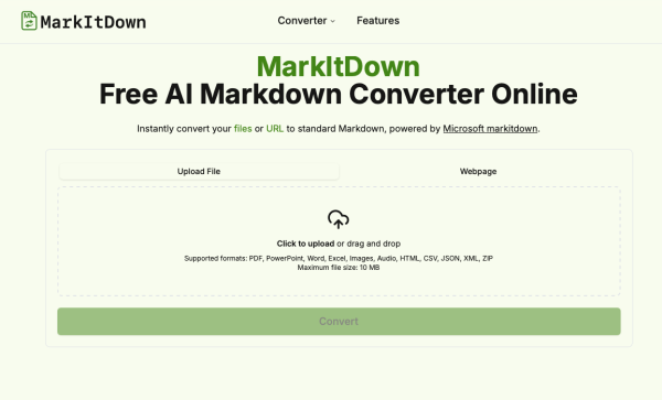 MarkItDown  文档转 Markdown 工具