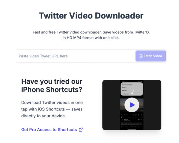 Twitter Video Downloader 推特X视频下载器