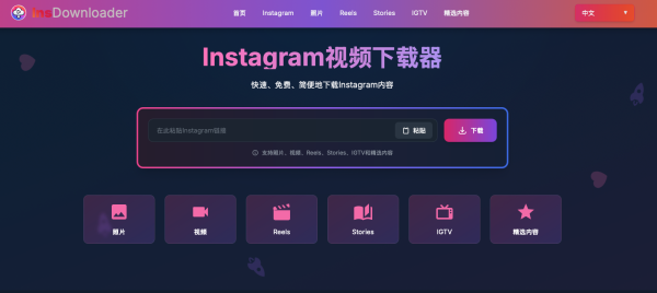Instagram Video Downloader：最佳免费Instagram视频下载器 高效保存无水印内容