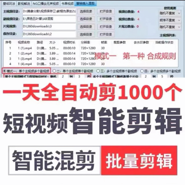 5款电脑批量剪辑视频软件 含CR多功能剪辑 ai剪辑 剪辑大师