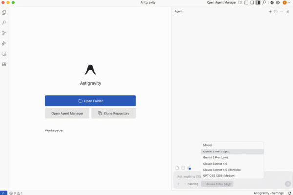 google Antigravity AI编程工具安装包下载  Gemini 3 pro 免费用