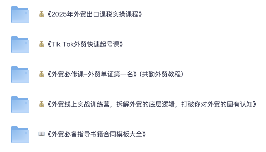 2025 外贸实战合集 出口退税 + TikTok 获客 + 账务合规 全套课程下载插图 2025 外贸实战合集