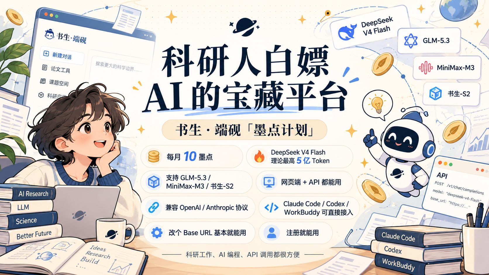 上海 AI 实验室送免费 API 额度了