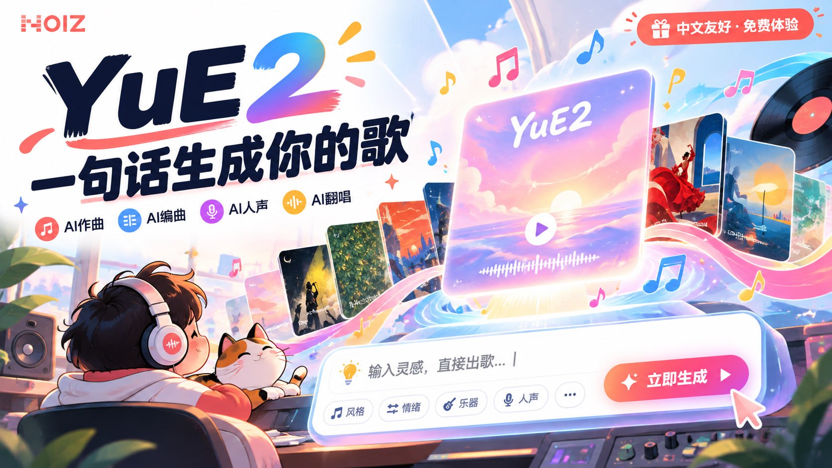 YuE2 (开源 AI 音乐模型)