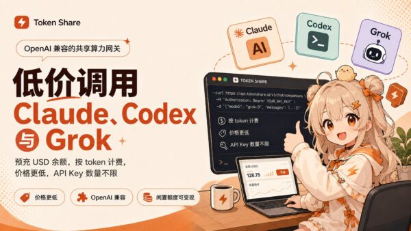 Token出租：调用共享额度，也可接入闲置账号