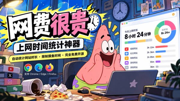 网费很贵：看看每天的上网时间花在哪里