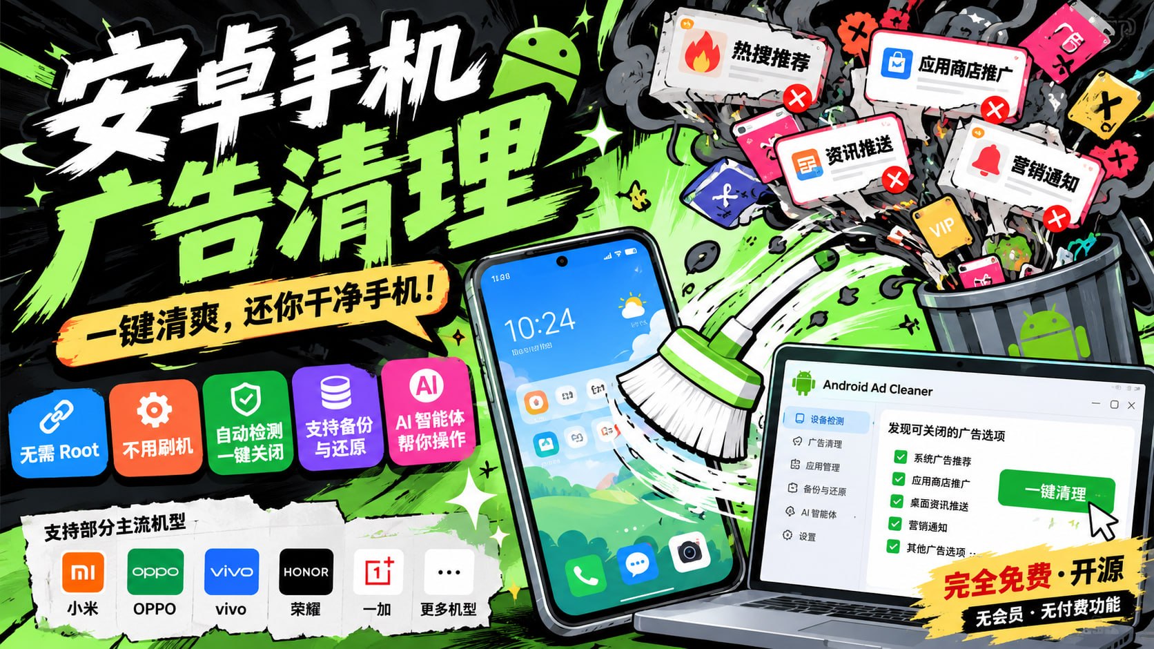 插上手机,点几下按钮,就好了!